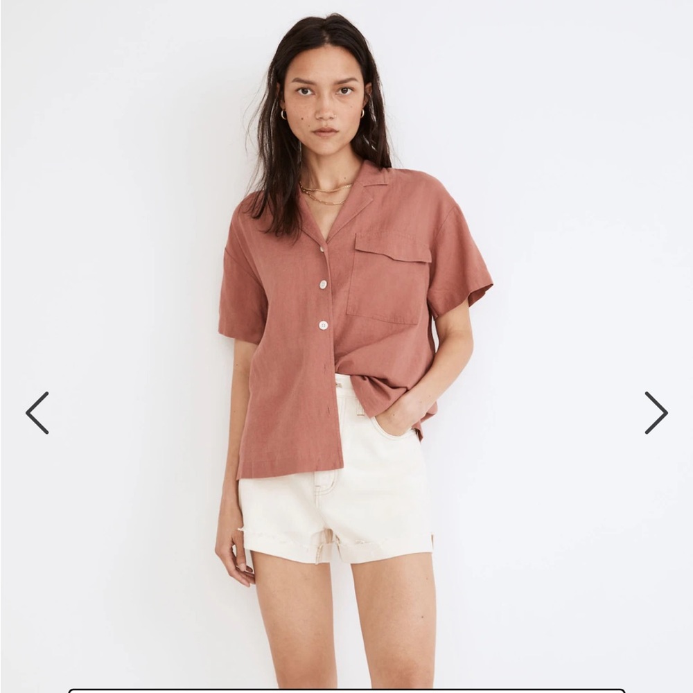 Madewell Linen-Blend Camp Shirt
